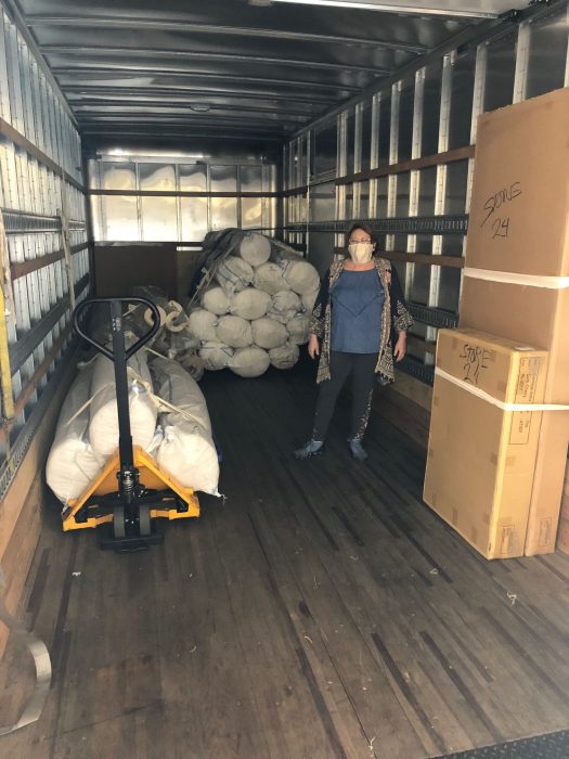 A truck loaded for shipping.