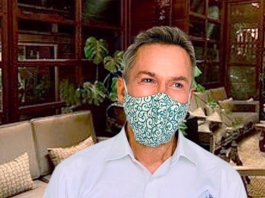 Photographer finds cheer and sees art in the colorful combinations of clothing and masks he encounters