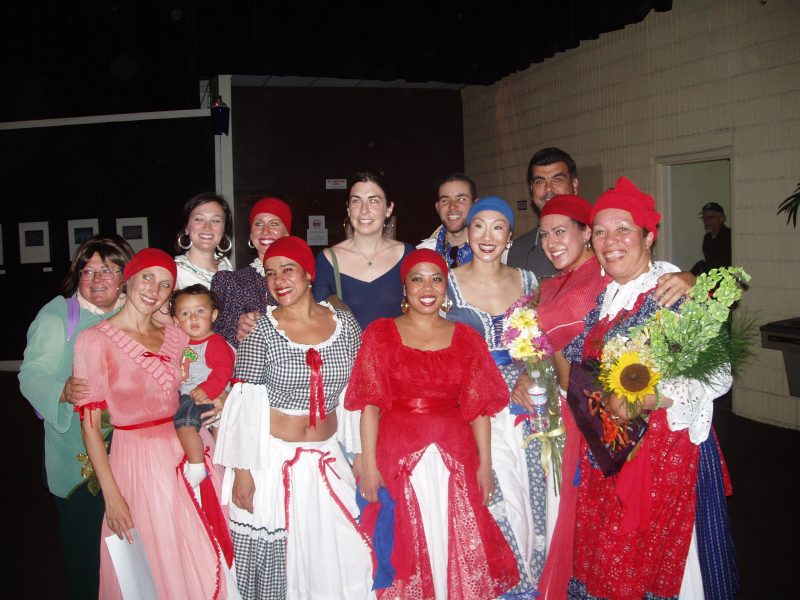 Members of Alafia Dance Ensemble who performed in 30th Ethnic Dance Festival June 2008. Watson is on the far right.