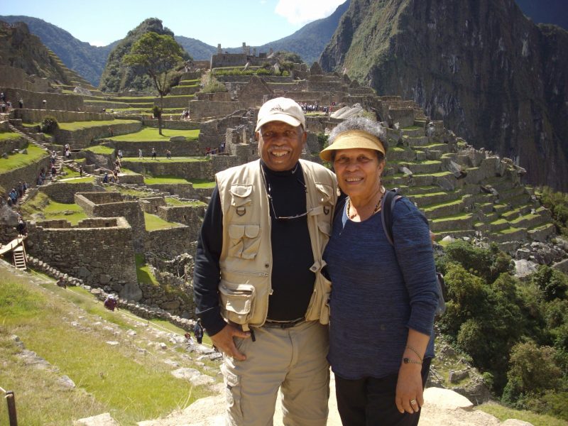 Watson and her husband, John, in Machu PIcchu, Peru.