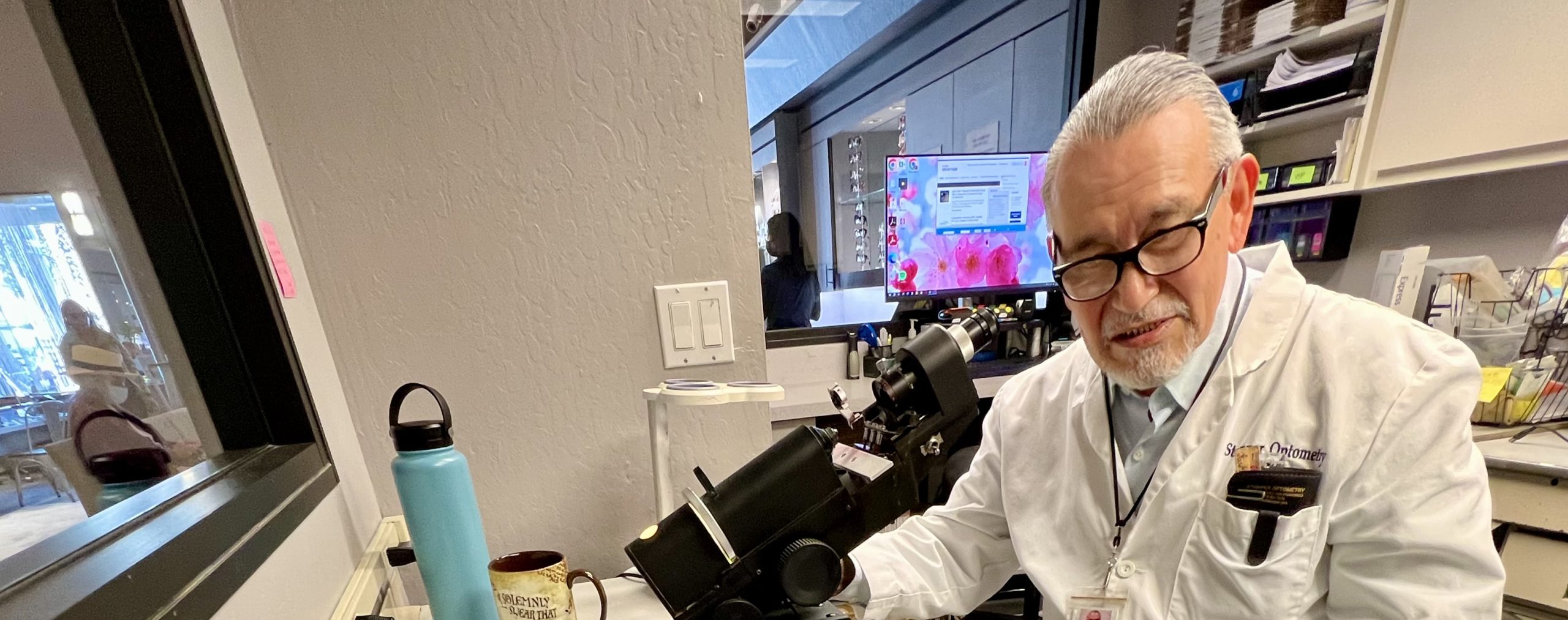 Launched by a friendly job counselor he still remembers, lensmaker finds the perfect fit for a lifelong trade