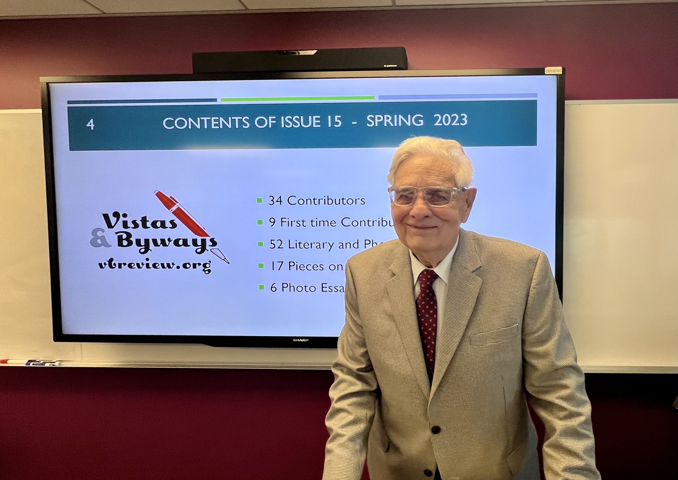 Retired AT&T exec and architect of local online literary review has a passion for nurturing other people's talents