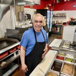 Jose Heriberto Garcia in his Mission Street taqueria. All photos by Colin Campbell.