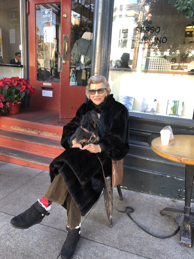 Wilma Winston is know at her local coffee shop for her elegant style.