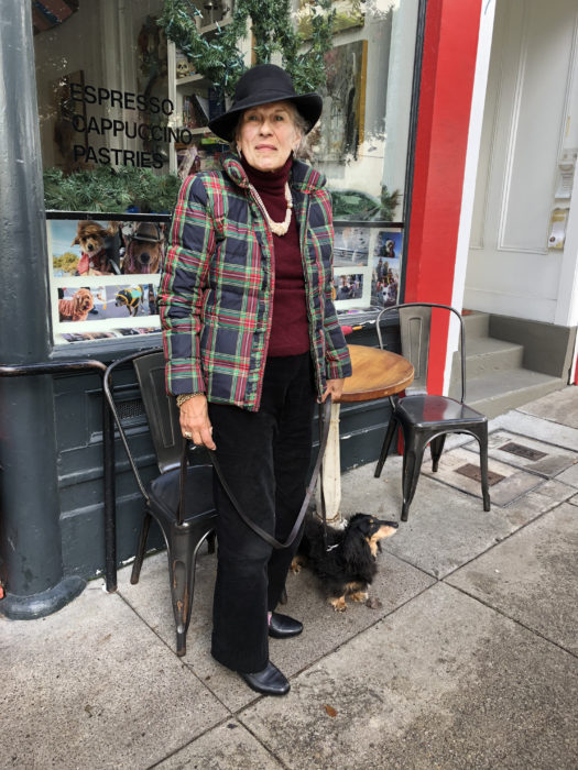 Wilma Winston is know at her local coffee shop for her elegant style. 