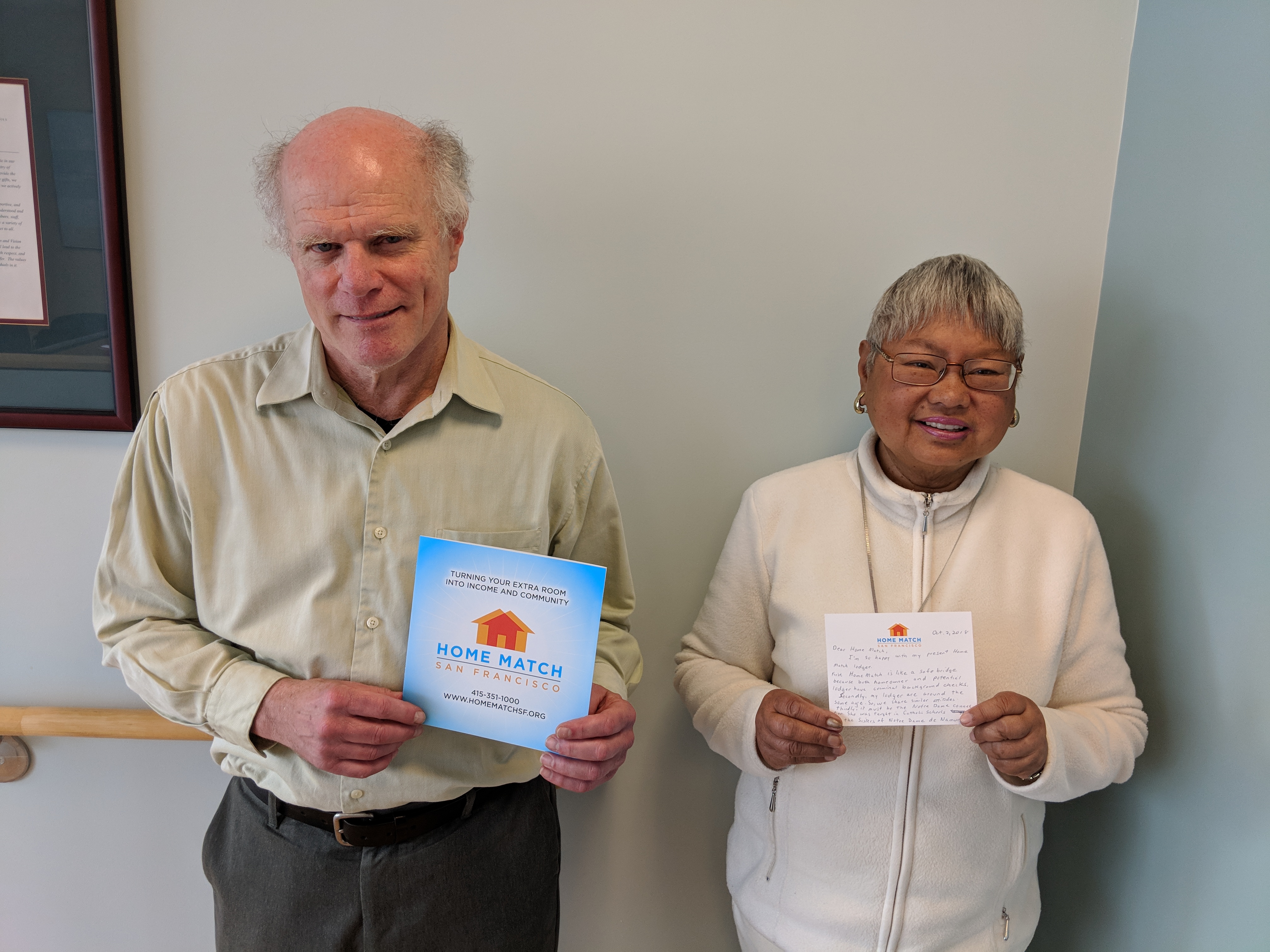 David Reffkin is looking for a home-sharing situation. Homeowner Joyce Calagos was matched with a lodger with a similar background. Photo by Karen Coppock)