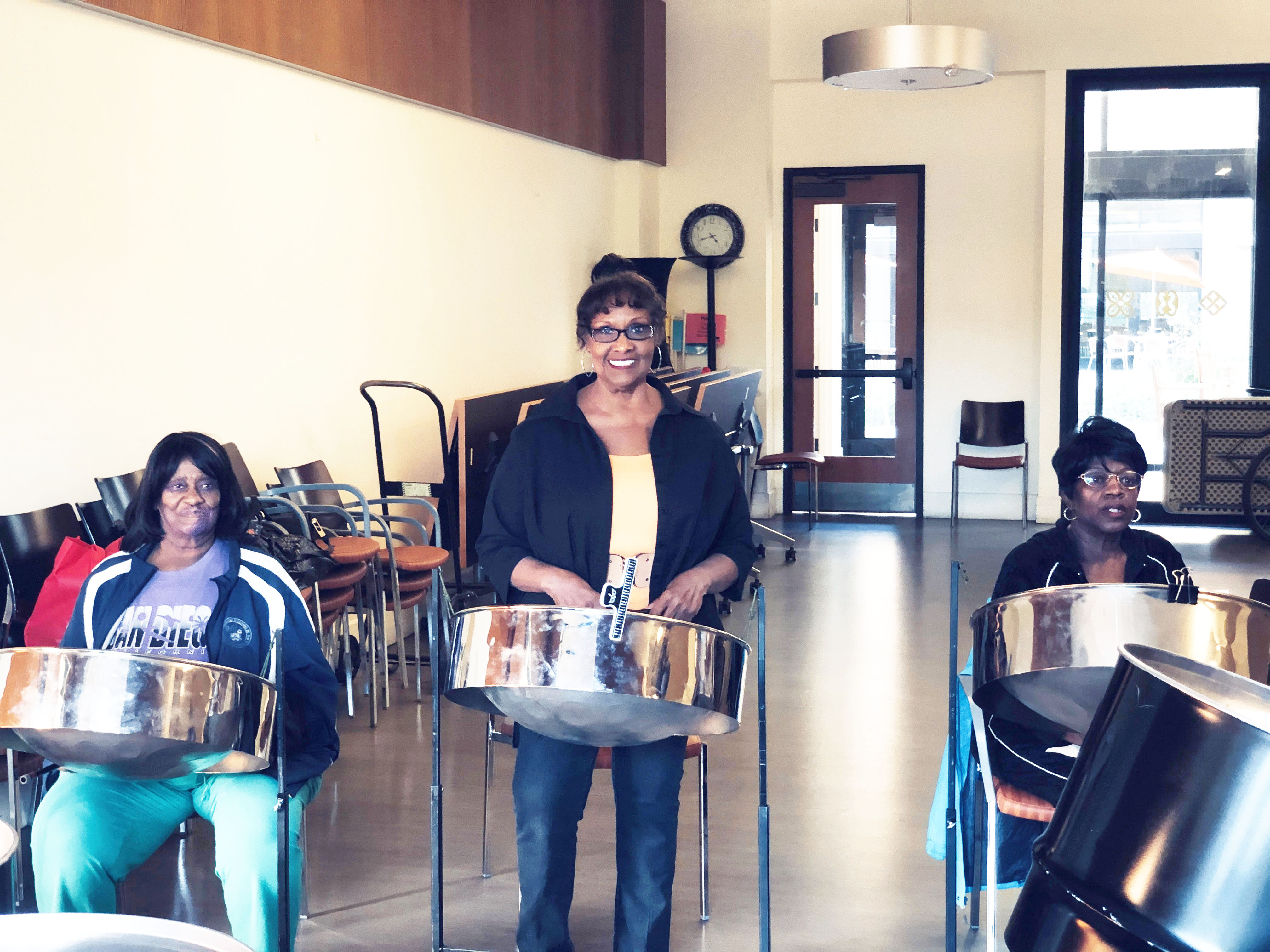 Reframing Aging – Sharing joy never gets old: Bayview woman brings steel drumming and other 'feel good' activities to community's seniors